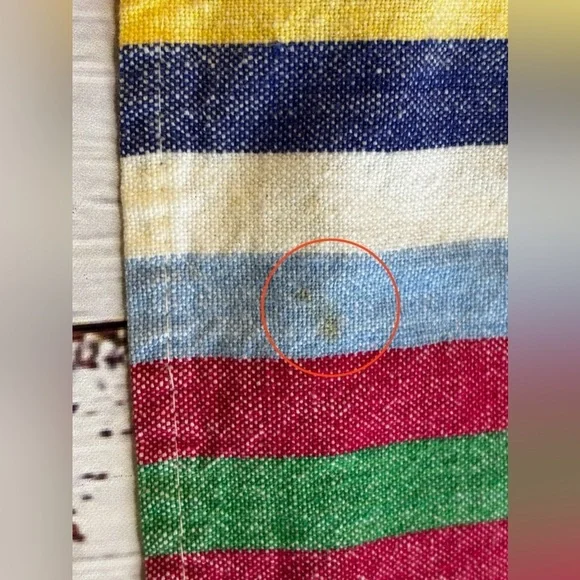 Vintage Tag Textiles Cotton Striped Napkins - Picture 6 of 11